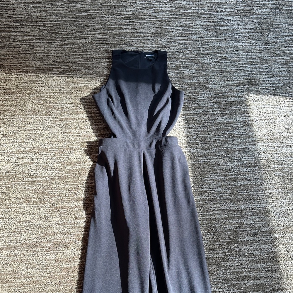 Express Black Backless Dress
